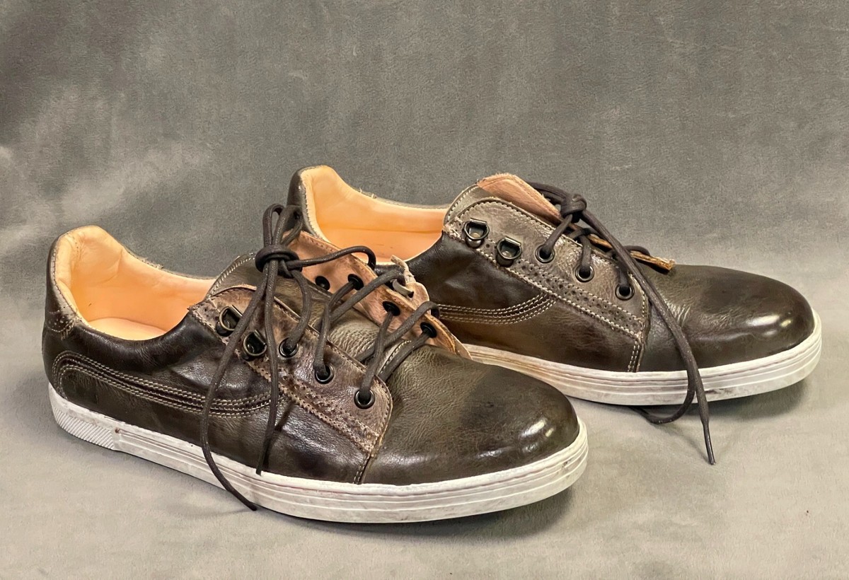 BED STU $165 MEN\'S LAND TAUPE aubergine rustic leather SNEAKER Size 10‎ Roan By Bed Stu 8.5 Men main image 4