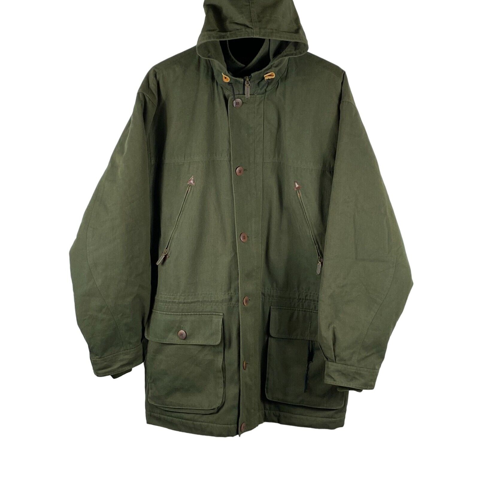 Vtg L.L.Bean Military Style Outdoor Jacket Olive … - image 1