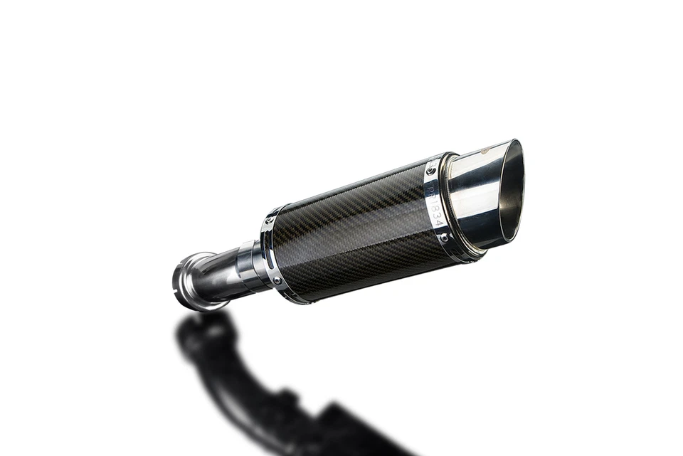 BMW R Nine T 2014-2019 Delkevic Slip On 8" Kit de silenciador de escape de carbono redondo Foto 4 de 4