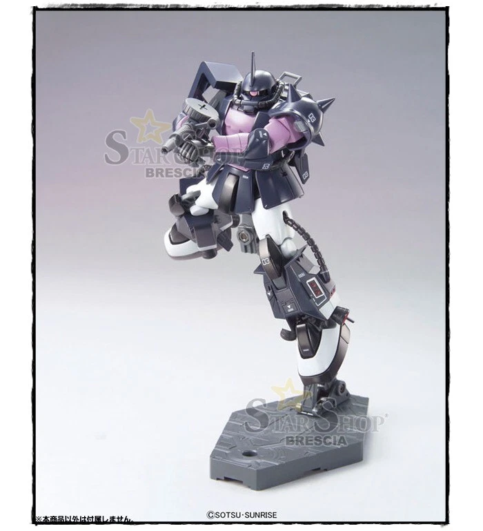 GUNDAM - 1/144 MS-06R-1A Black Tri-Stars Zaku II Model Kit HGUC # 151 Bandai - Immagine 3 di 4