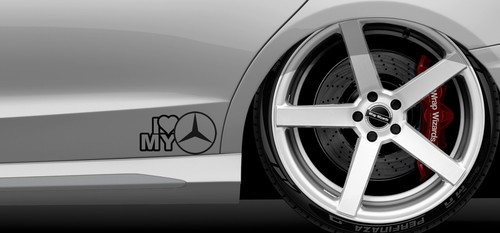 π **Eleva il tuo stile con gli Stickers "I Love Mercedes"!** π (2 Stickers) - Foto 4 di 8