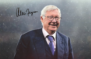 Alex Ferguson Hand Signed Man Utd 12x8 Iconic Photo Verified COA PSA QO Card 2