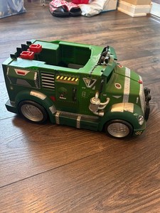 Lot Tortues Ninja TMNT : Camion Battle Shell Attack + 5 figurines avec