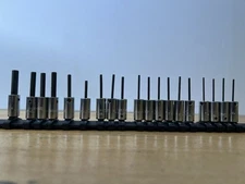 Snap-On Tools 1/4" Drive 19 Piece SAE Hex Bit Socket Set - TMA Series - Vintage