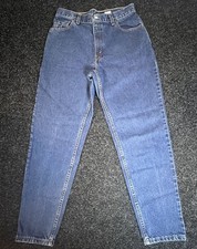 Vintage Levi s 550 Relaxed Fit Tapered Leg Jeans Women's Sz 12 Made In USA