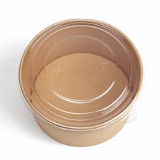 DayBays Salatschalen  Braun mit Deckel Kraftkarton Salat Box Bio Salatbox Kombi