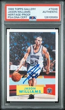 1999-00 JASON WILLIAMS GALLERY HERITAGE-PROOF PSA/DNA AUTOGRAPH AUTO AUTHENTIC