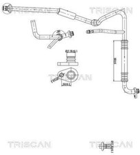 Rear AC High Low Pressure Line Hose TRISCAN Fits CITROEN PEUGEOT 04-18 6460.WP