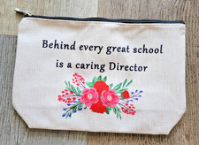 Director Appreciation Gift Makeup Bag Thank You Gift for Teacher