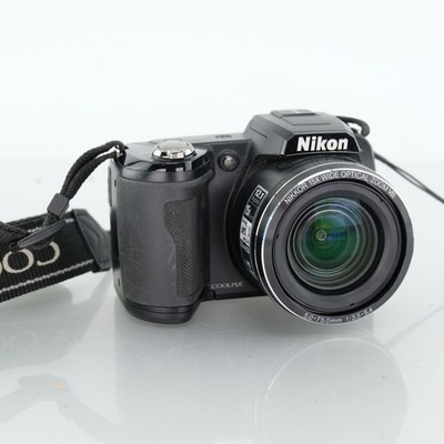 Nikon Coolpix L110 Bridge Camera 12.1MP 15x Zoom HD Video Black