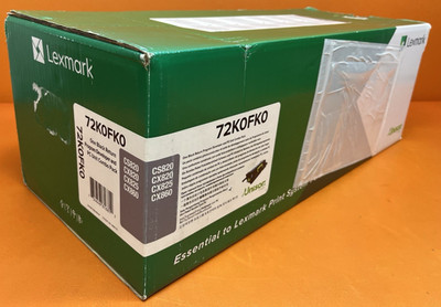 New Lexmark 72K0FK0 Black Return Program Developer & Photoconductor Unit Pack