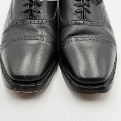 Thursday Boot Co Mens 9.5 Black Cap Toe Oxford Dress Shoes  display picture 3