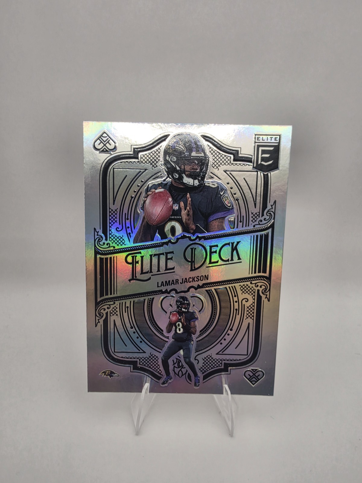 Panini 2022 Donruss Elite Elite Deck Lamar Jackson #ED-19 Baltimore Ravens