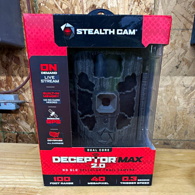 Stealth Cam Deceptor Max 2.0 No Glo Cellular Trail Camera GPS Audio STC-DCPTRX2