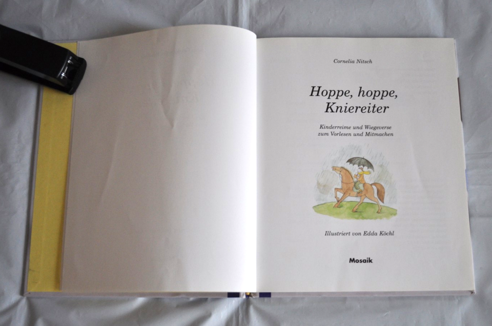 German Edition Hoppe, hoppe, Kniereiter by Cornelia Nitsch Edda Köchl ...