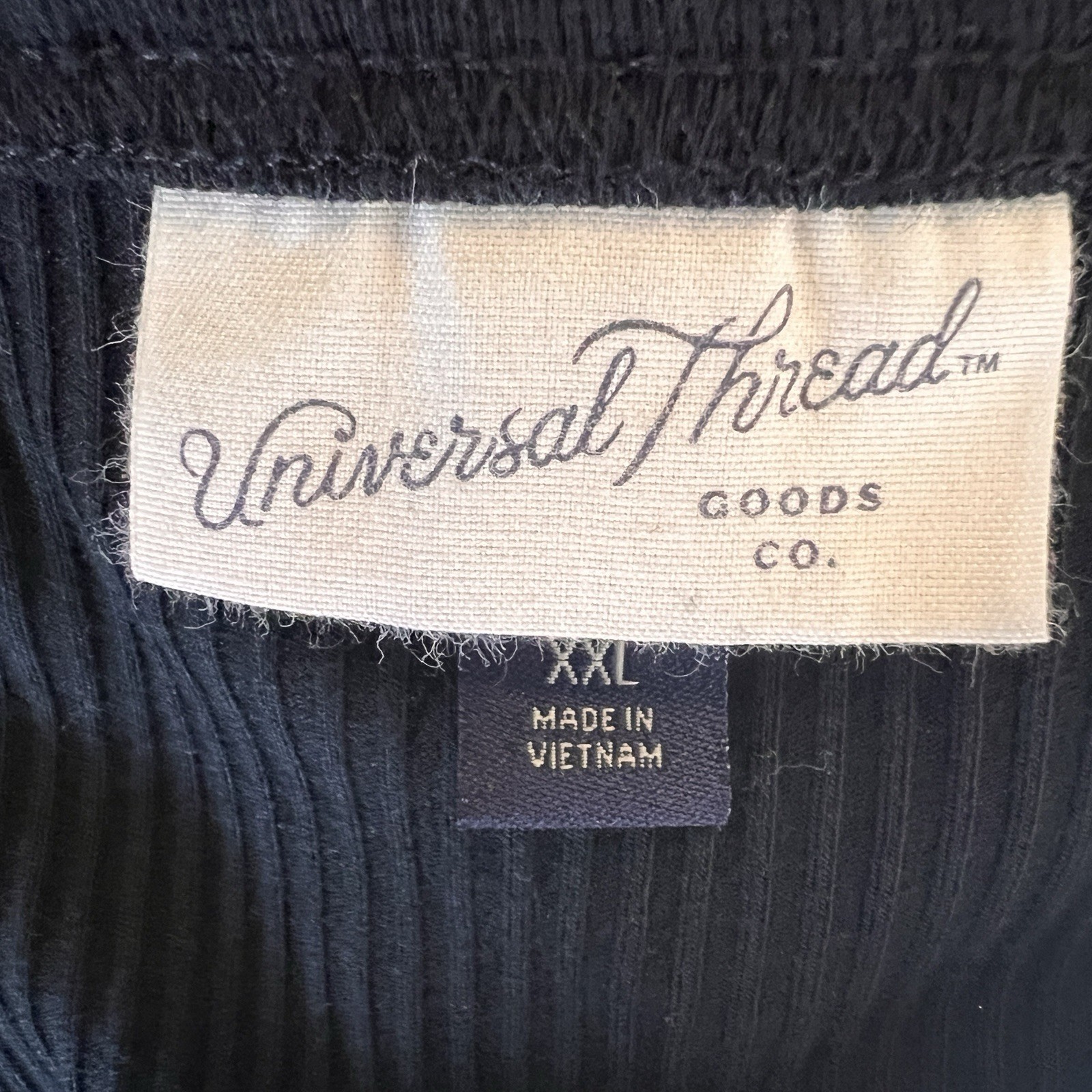 Universal Thread Black Stretchy Ribbed Short Slee… - image 3
