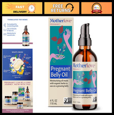 Natural Pregnancy Belly Oil 4 oz - Moisturizer for Itchy Skin  Stretch Marks, V