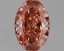 Lab Grown 2.58 Ct Fancy Vivid Pink Color VS2 OVAL Cut IGI Certified CVD Diamond