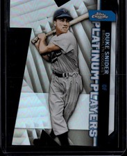 Duke Snider 2021 Topps Update Brooklyn Dodgers Platinum Players Die Cuts Blue