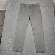 Vuori Collins Pants Mens 32 Green Slim Fit Stretch Chinos Cotton Blend