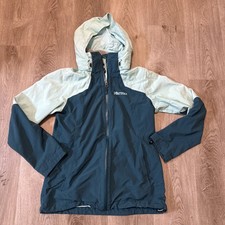 Marmot Womens Outdoor Jacket Hoodie Green Size Small Zip Up