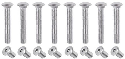 8 Pcs Trailer Hasp Bolt Kit for Trailer Cam Action Hasp, Trailer Hasp Bolt Ki...