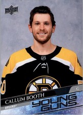 2020-21 Upper Deck #704 Callum Booth YG RC - HKY