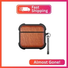Wood for AirPods 5 Case/AirPods 4 Case, Natural Grain, Rosy
