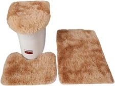 3 Pieces Bathroom Rugs Set,Bath Mat, Non Slip and Absorbent Mats,Floor