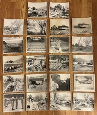 WWII US Army Corps Engineers Photos lot of 22 1950 s Dam, Bridge Building