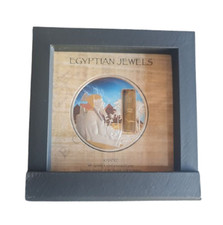 2013 KHAFRE Chephren Egypt Pharaoh Silver Palladium Gold Tiger Eye Gemstone Coin