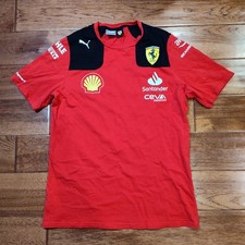 Puma Scuderia Ferrari F1 Men's Charles Leclerc Team T-Shirt Red Sz M