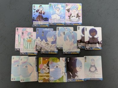 Re: Re: Zero Weiss Schwarz Rem Set  Rem RR R 18 Singles Trading Card
