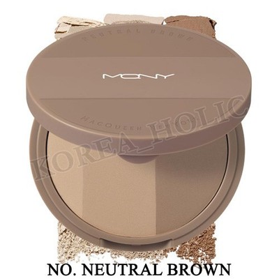 MACQUEEN NEW YORK Fake Up 3 Color Shading 9g #Neutral Brown Face Shading KBeauty