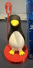 " OLD NAVY" PENGUIN Bobblehead Memo Clip 5" tall perfect for photos cards memos