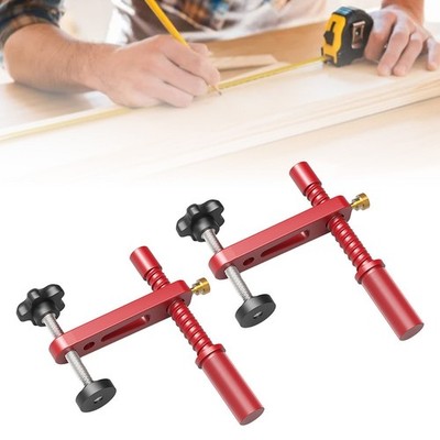 2PCS Bench Dogs Clamp 19mm Red Color Adjustable MFT Table Hold Down Clamp