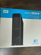 WD Easystore 8TB External Hard Drive USB 3.0 WDBCKA0080HBK-NESN NEW Sealed