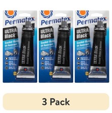 Ultra Black High Temperature RTV Silicone Gasket Maker Sealant 3 oz 3 Pack