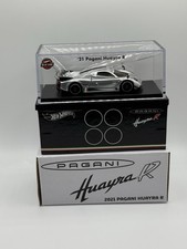 Hot Wheels RLC Pagani Huayra R Silver White - Red Line Club Exclusive Acrylic