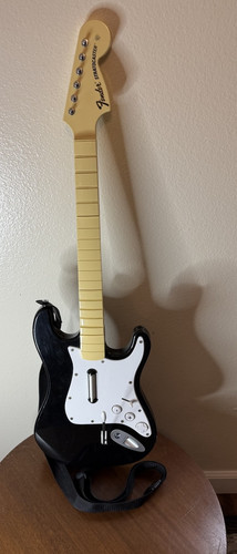 Wii Rock Band Harmonix 19091 Wireless Guitar - Black - Picture 1 of 5