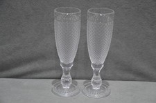 2x Freixenet Flauta Corte Elegante Hobnail Vidrio Pedestal Copa Vino 6oz 170 ml NUEVO