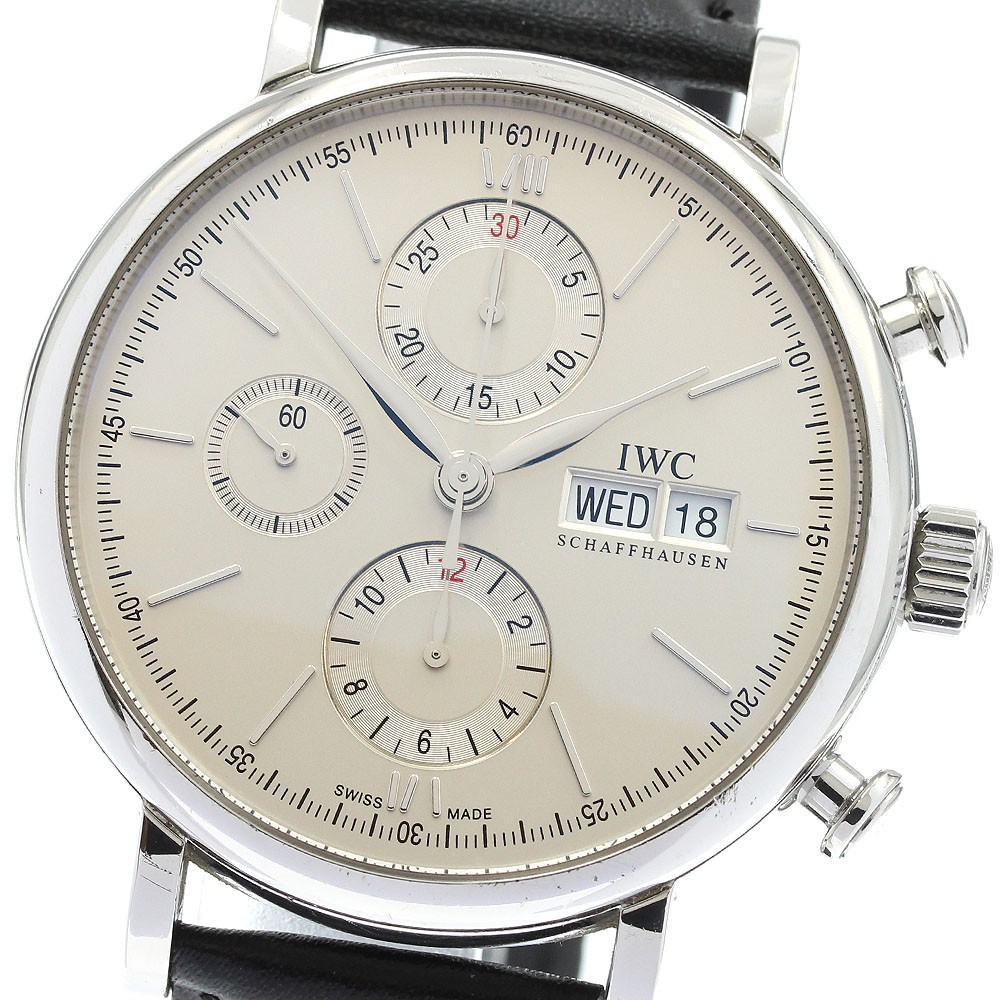 IWC SCHAFFHAUSEN IW391007 Portofino Chronograph Automatic Men's Watch G1018