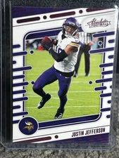 2024 Panini Absolute Justin Jefferson #69 Purple Parallel Color Match