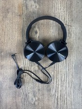 Sony Extra Bass On-Ear Wired Headphone MDR-XB450 Lightweight Headband Black Work