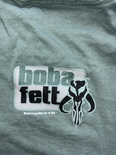 Vintage 2003 Star Wars Boba Fett grün T-Shirt Herren Gr. S Lucas Filme Disney - Bild 8 von 9