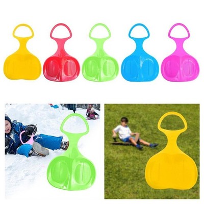 Snow Sled Winter Toy Skiing Board Grass Sand Sliding Sled Heavy Duty with Handle