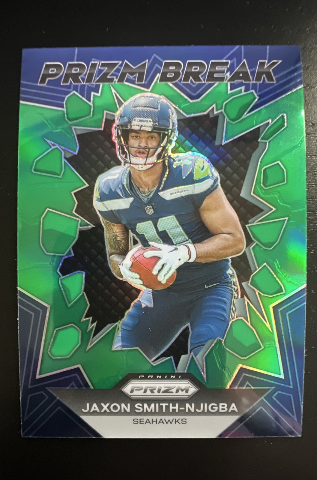 2023 Panini Prizm - Prizm Break Jaxon Smith-Njigba #PB-2 Green Prizm (RC)