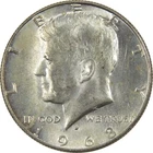 1968 D Kennedy Half Dollar 40% Silver