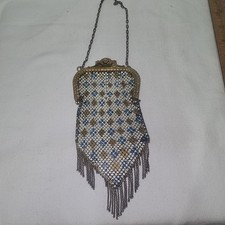 Vintage 1920s Metal Mesh Flapper Bag. T-167