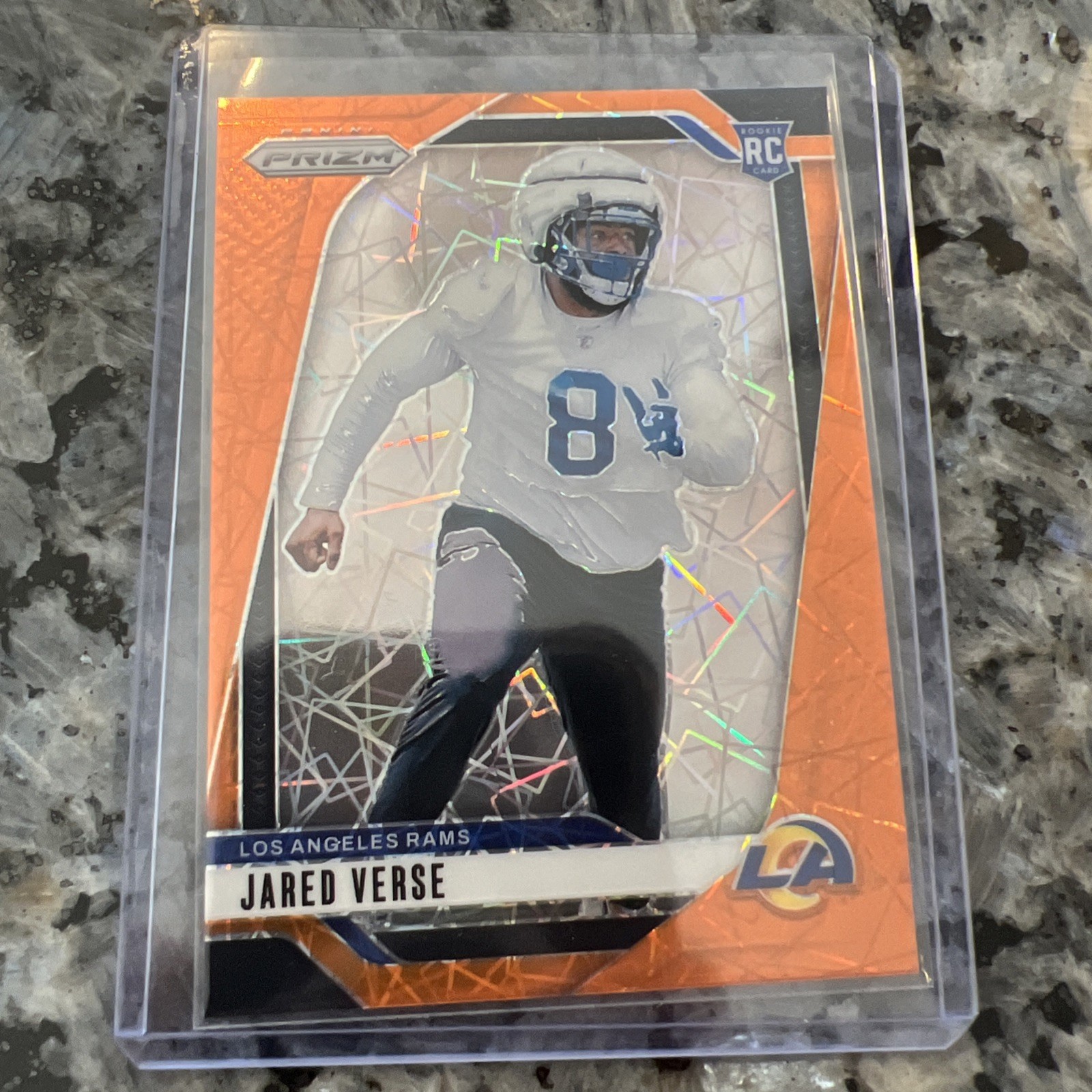 2024 Panini Prizm JARED VERSE Orange Laser PRIZM Rookie RC #341 - Rams